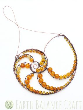 Yellow Peri Winkle Suncatcher