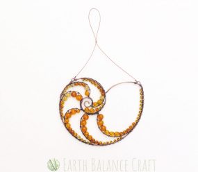 Yellow Peri Winkle Suncatcher