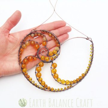 Yellow Peri Winkle Suncatcher