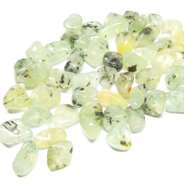 Green Rutilated Quartz Nugget Beads