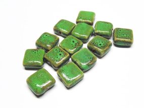 Green Ceramic Beads