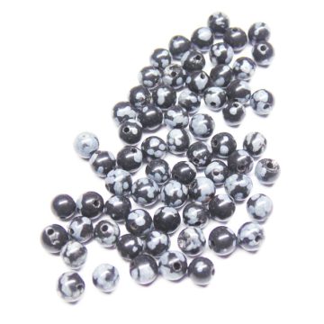 Slowflake Obsidian 4mm Beads 2