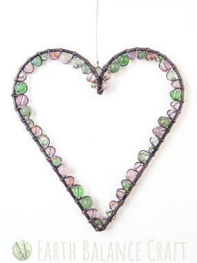 Apple Blossom Love Heart Large