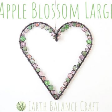 Apple Blossom Love Heart Large