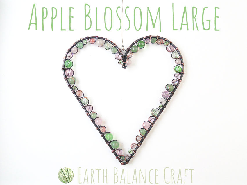 Apple Blossom Love Heart Large