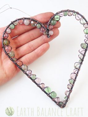 Apple Blossom Love Heart Large