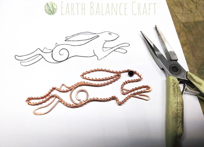 Moongazey Hare Pendant WIP Moongazey Hare Pendant WIP