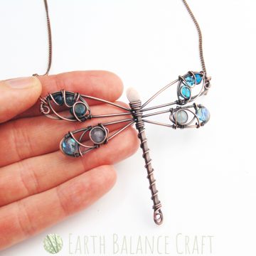 Handmade Dragonfly Necklace