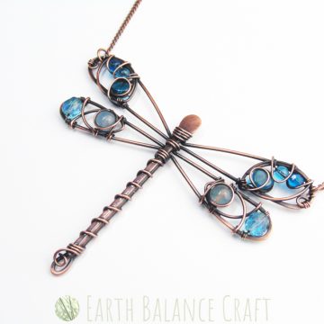 Handmade Dragonfly Necklace