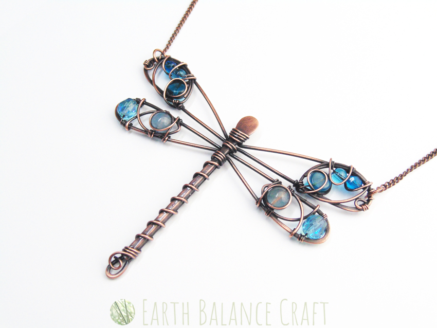 Handmade Dragonfly Necklace