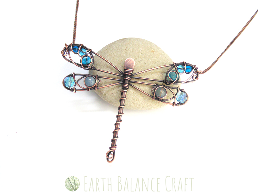 Handmade Dragonfly Necklace