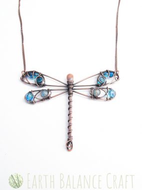 Handmade Dragonfly Necklace