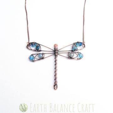 Handmade Dragonfly Necklace