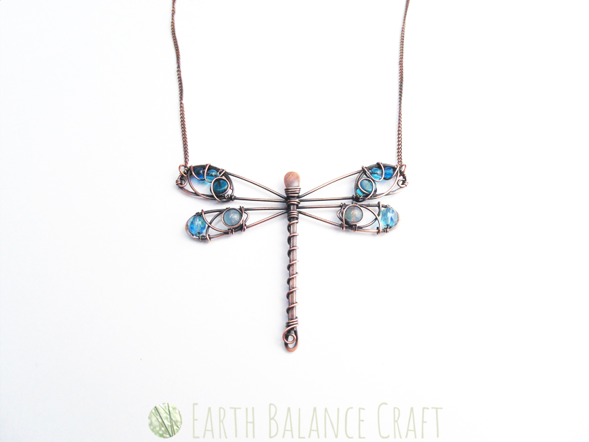 Handmade Dragonfly Necklace