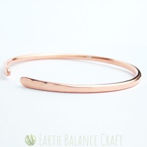 Raw Copper Paddle Bangle