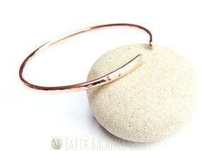 Raw Copper Paddle Bangle
