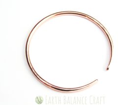 Raw Copper Paddle Bangle