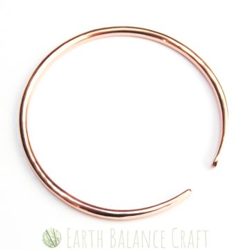 Raw Copper Paddle Bangle