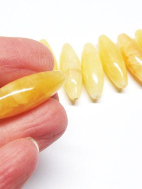 Honey Quartz Barrel Beads