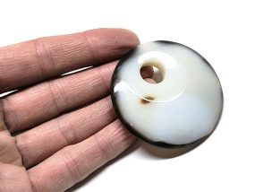 Round Agate Pendant Bead