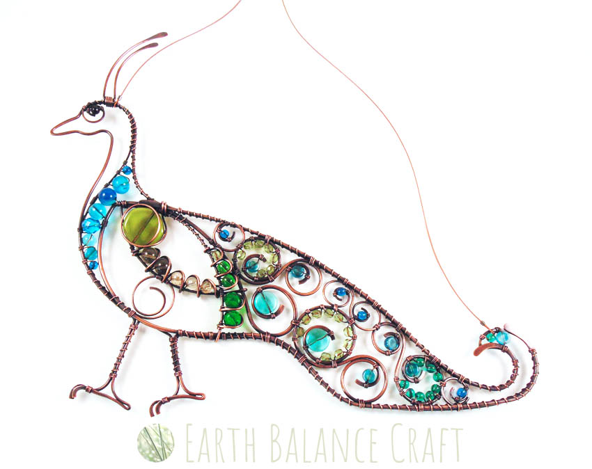 Peacock Bird Suncatcher