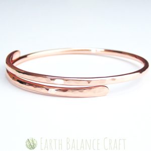 Raw Copper Paddle Bangle