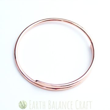 Raw Copper Paddle Bangle