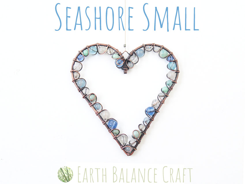 Sea Shore Love Heart Small