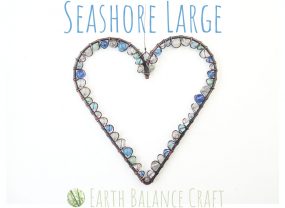 Sea Shore Love Heart Large