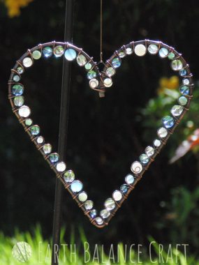 Sea Shore love Heart Large