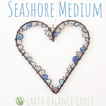 Sea Shore Love Heart Medium