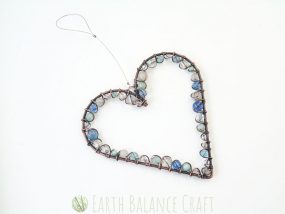 Sea Shore Love Heart Medium