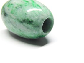 Large Jade Barrel Bead