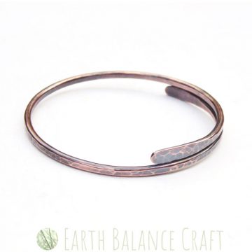 Rustic Paddle Copper Bangle