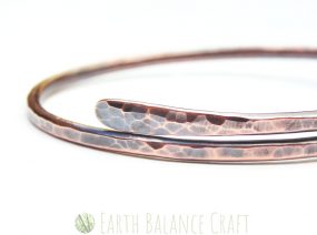 Rustic Paddle Copper Bangle