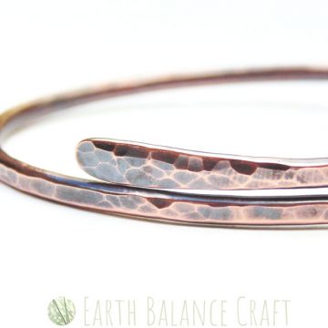 Rustic Paddle Copper Bangle