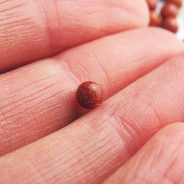 Brown Goldstone Beads