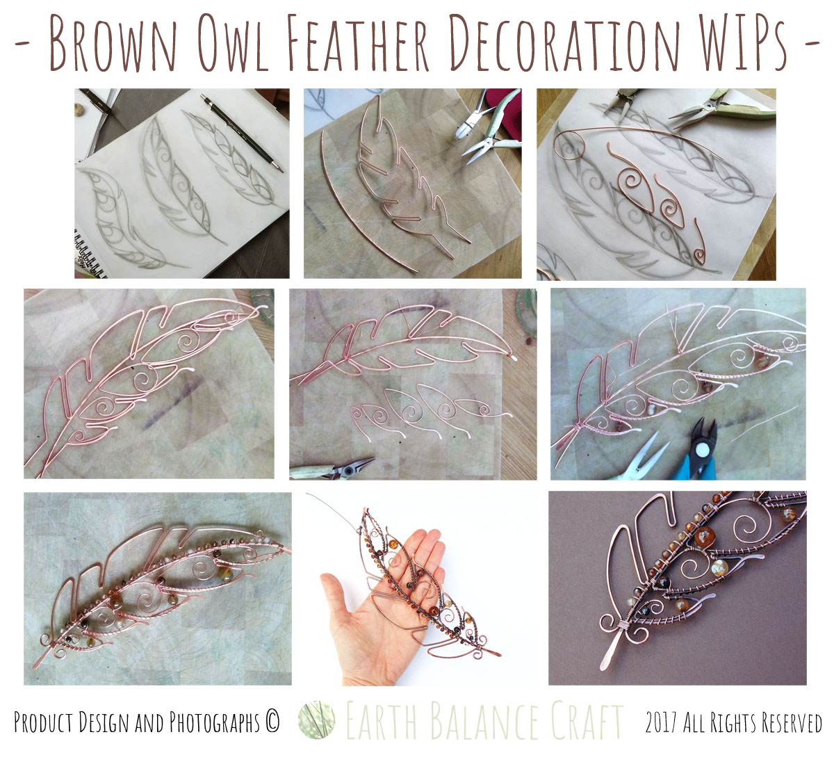 Brown Owl Feather WIP