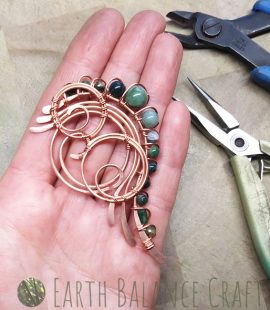 Fern Frond Pendant WIP