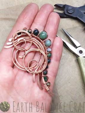 Fern Frond Pendant WIP