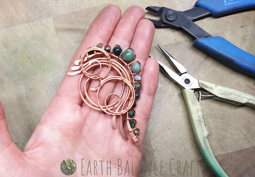 Fern Frond Pendant WIP