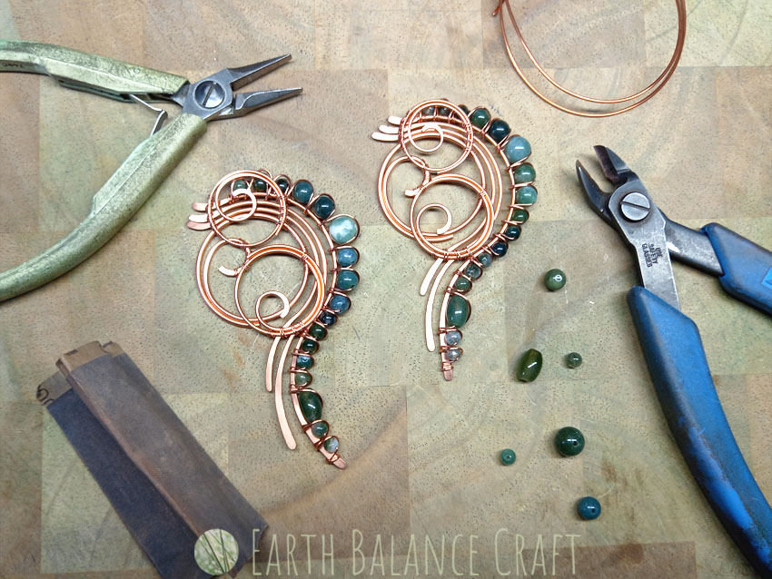 Fern Frond Pendant Work in Progress