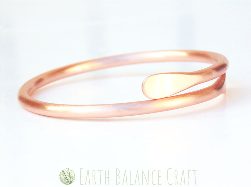 Raw Copper Snake Bangle