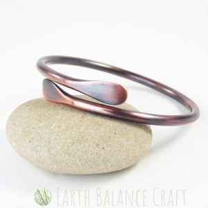 Rustic Copper Snake Bangle