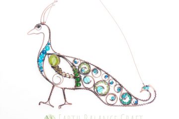 Peacock Bird Suncatcher