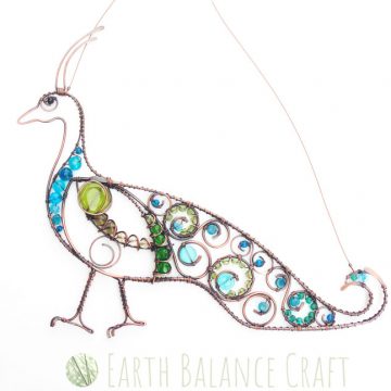 Peacock Bird Suncatcher