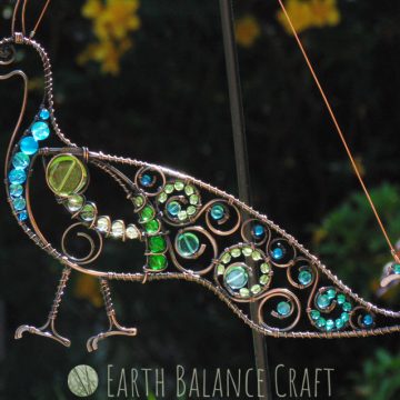 Peacock Bird Suncatcher