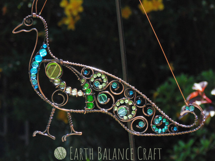 Peacock Bird Suncatcher