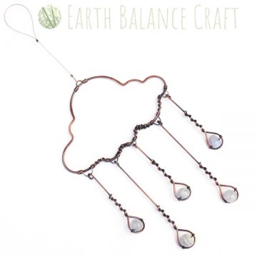 Gemstone Rain Cloud Suncatcher