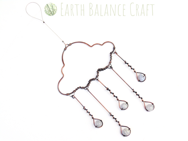 Gemstone Rain Cloud Suncatcher